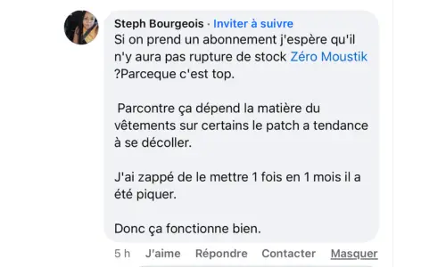 Zéro moustik avis clients