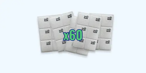 zéro moustik - pack découverte sans motif 60 patchs